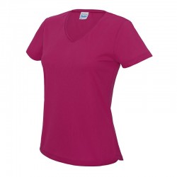 Plain T-Shirt Girlie V Neck AWDis Just Cool 140 GSM